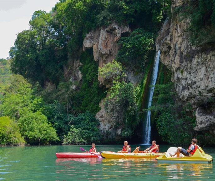 Camping Cascade Aveyron Saint-Rome-de-Tarn ภายนอก รูปภาพ